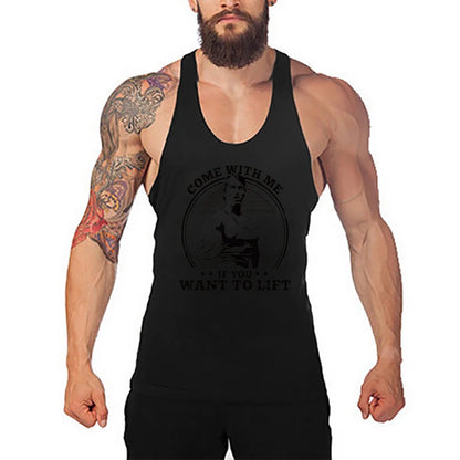 Men's Sleeveless Y-Back Stringer Tank Tops