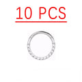 10pcs Silver F