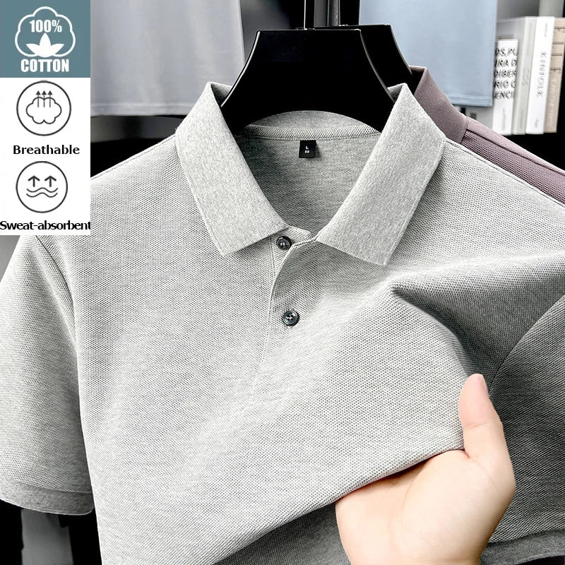 Men High Street Ventilate Pullovers Polo Shirt