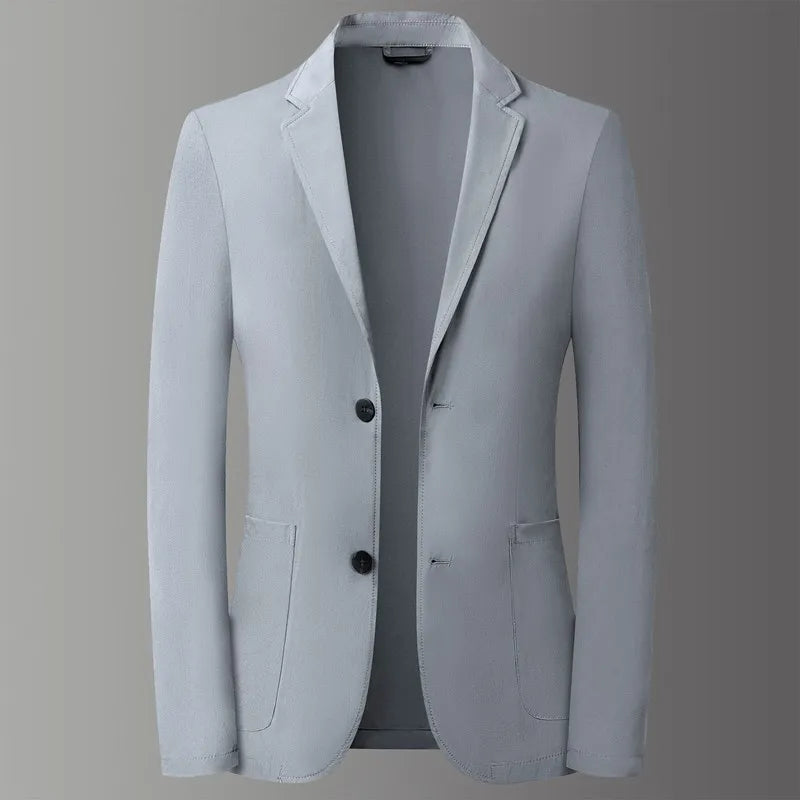 Blazer de costume de loisirs de protection solaire d'été élastique en soie glacée