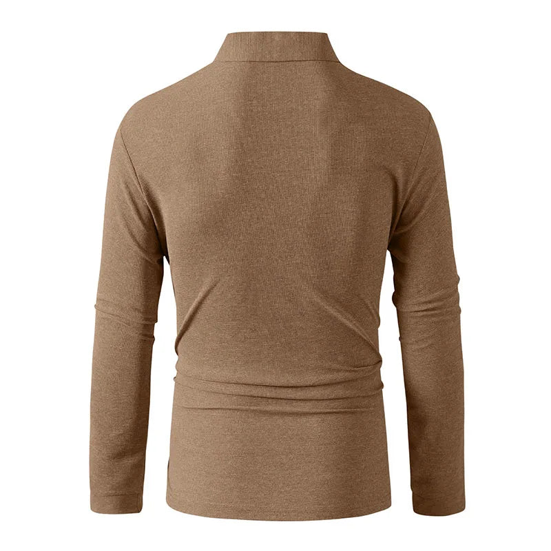 Men Sportwear Long-sleeve Polo Shirt