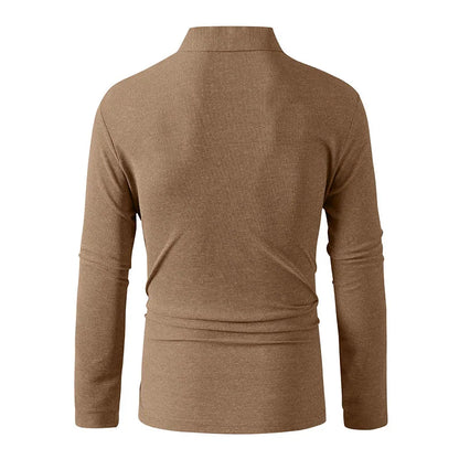 Men Sportwear Long-sleeve Polo Shirt