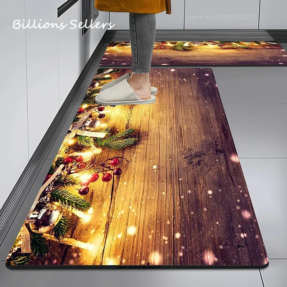 Christmas Themed Anti-Slip Kitchen & Home Floor Mat