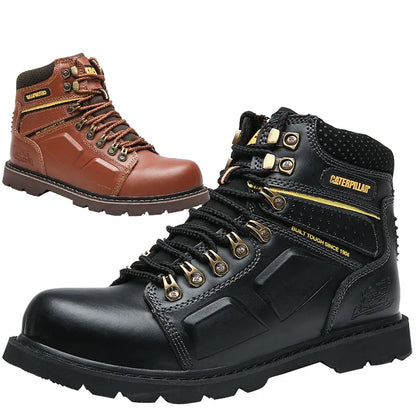 Bottes Martin en cuir véritable pour hommes