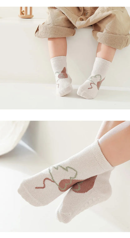 Chaussettes bébé en pur coton à imprimé dessin animé