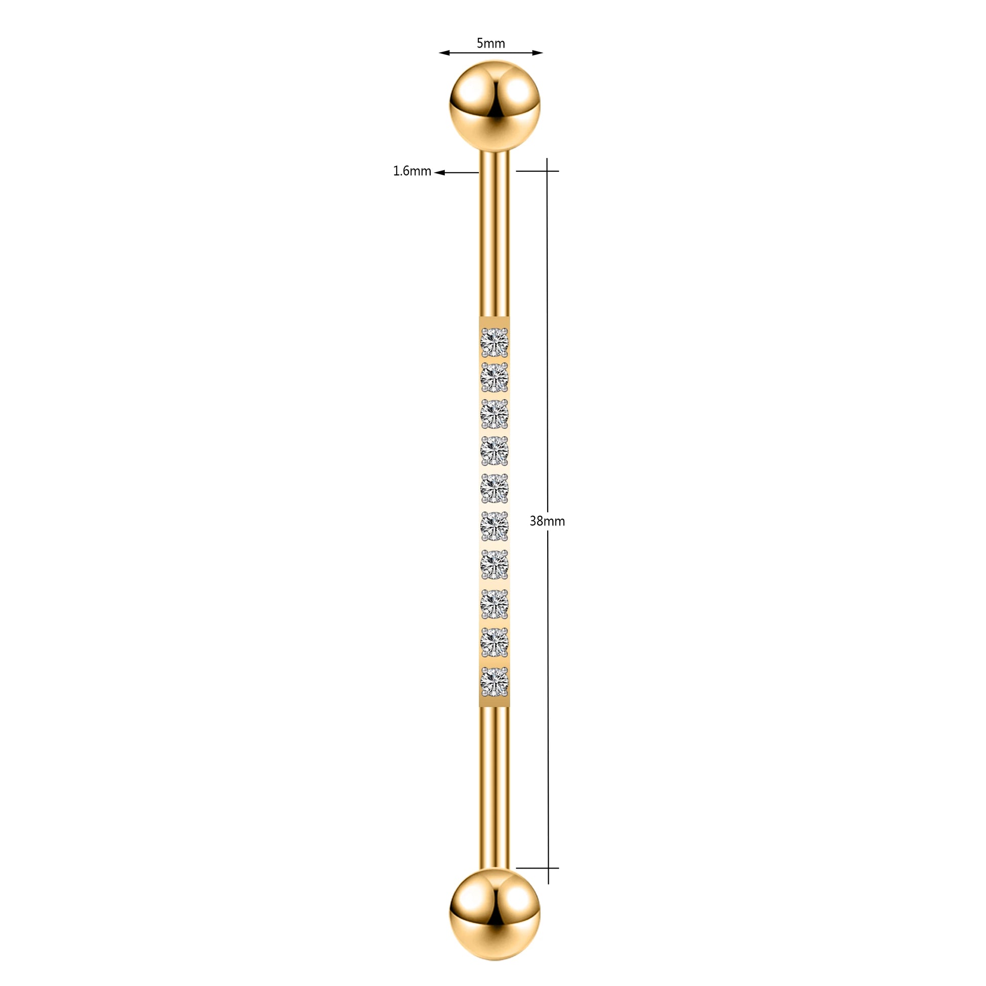 Anneaux de barre en acier inoxydable pour femmes - Boucles d'oreilles pendantes pour le nez 