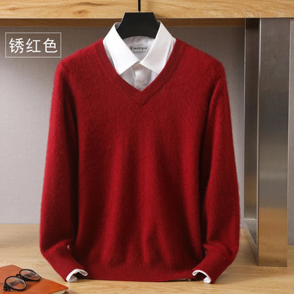 High-Quality Mink Wool Men's Sweater