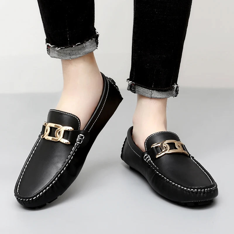 Mocassins respirants faits main pour hommes