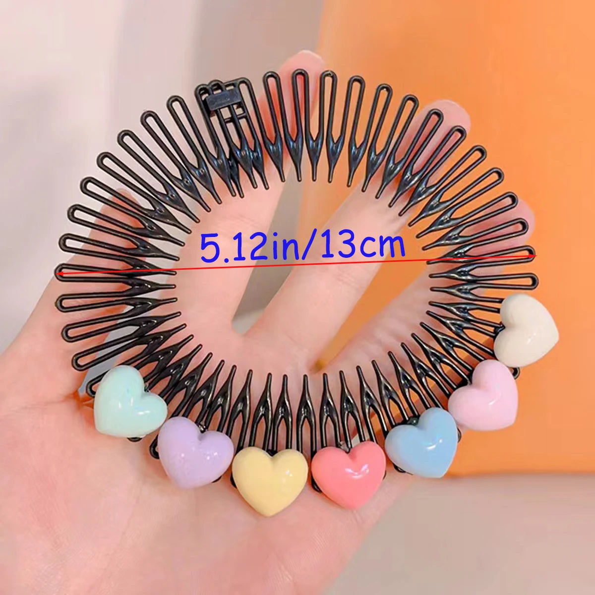 Star Hair Comb & Bunny Heart Clips