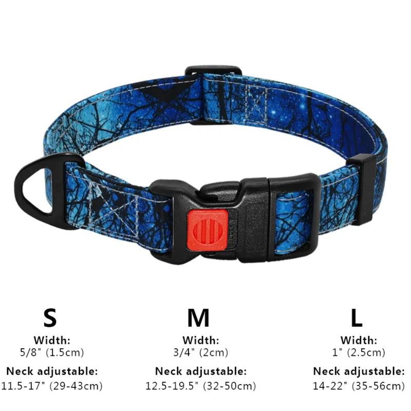 patterned dog collar