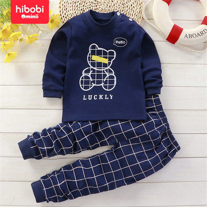 Toddler Boys Long Sleeves Clothes - Boys Loungewear Set