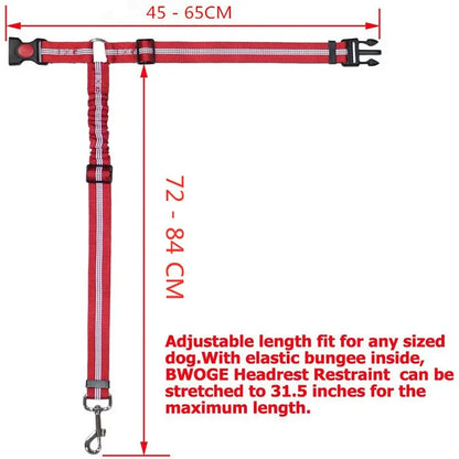 Adjustable Two-in-One Pet Car Safety Belt