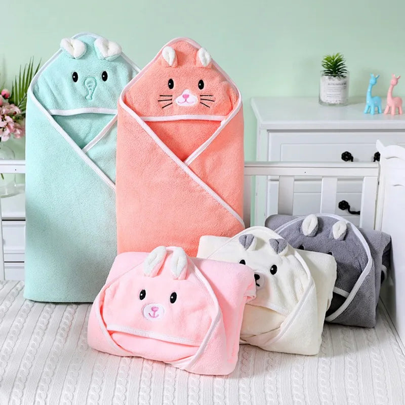 Baby Soft Bathrobe Hooded Towels