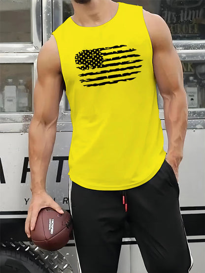 Atmungsaktives Sommer-Tanktop mit O-Ausschnitt für Herren