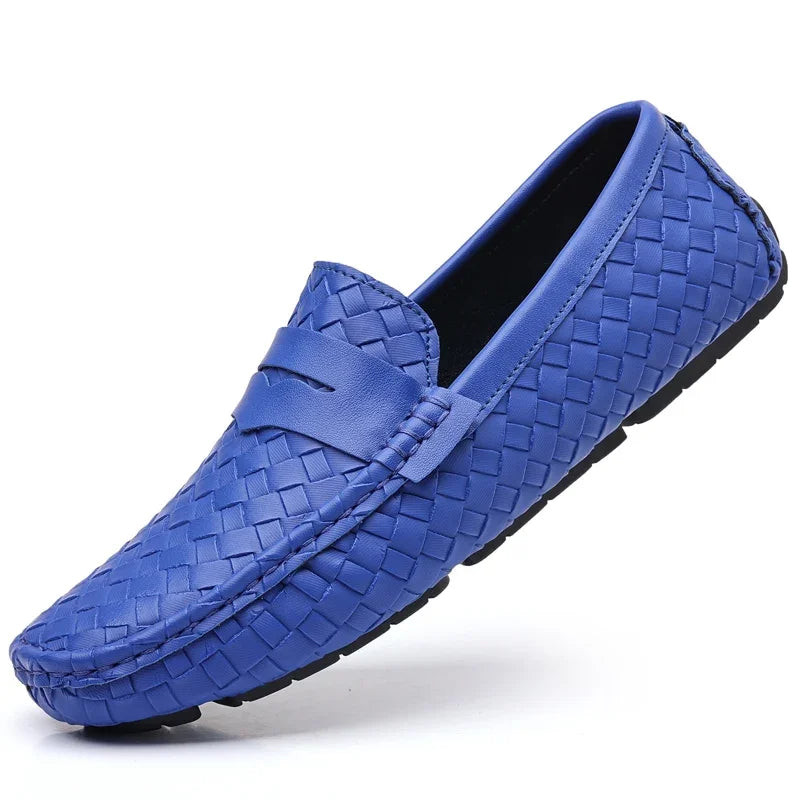 Men's Handmade Flat Casual PU Leather Moccasins