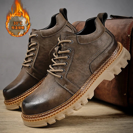Men's Genuine Leather Italian Work Boots