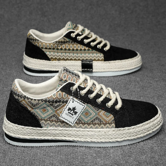 Breathable Men's Canvas Footwear