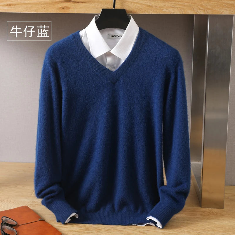 High-Quality Mink Wool Men's Sweater
