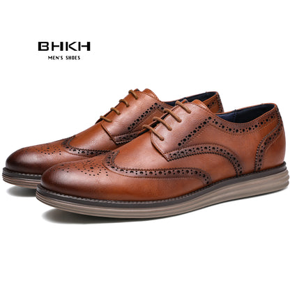 Men's Genuine Leather Lace-up Footwear