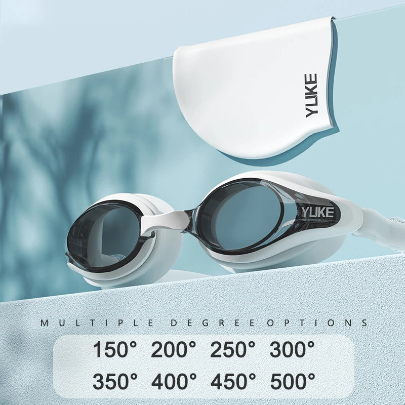 Lunettes de natation antibuée imperméables professionnelles