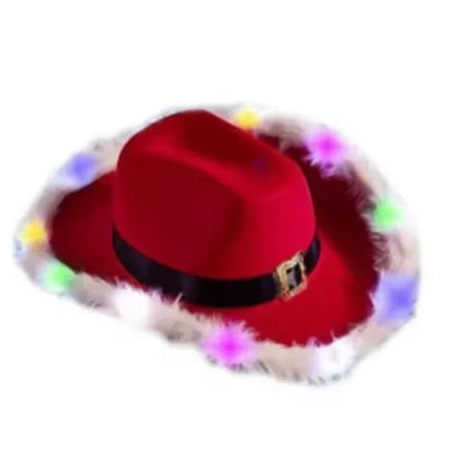 santa cowboy hat
