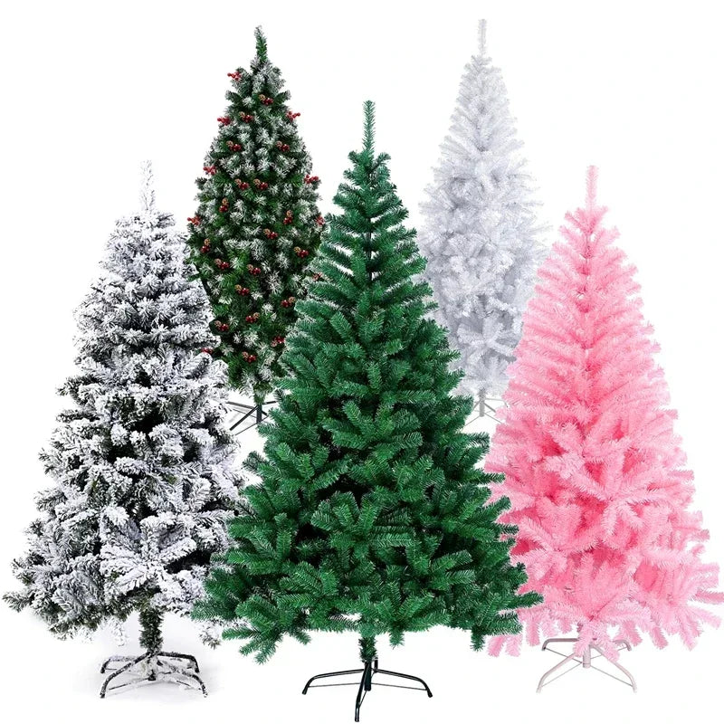 White & Pink Artificial Christmas Tree