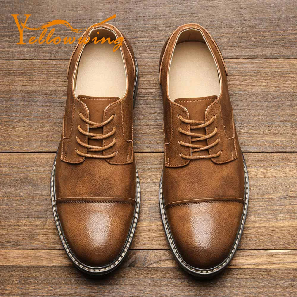 Men's Leather Derby Shoes