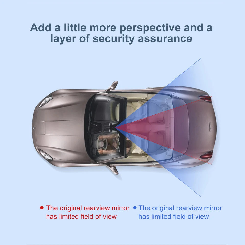 Miroir de sécurité de voiture rotatif à 360 degrés