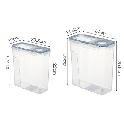 Transparent 4L Airtight Cereal Storage Container