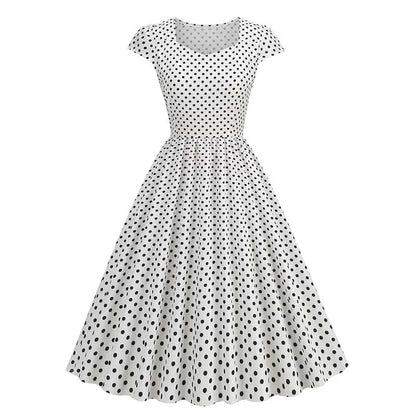 Summer Sleeveless Dot Print Dress