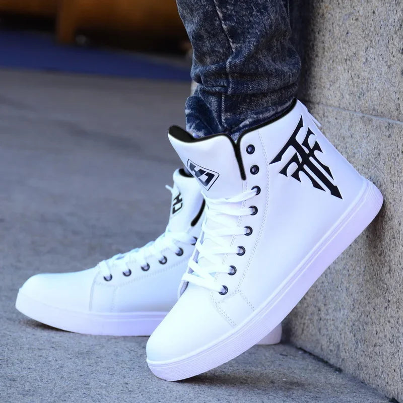 Men's High-Top Vulcanized Sneakers