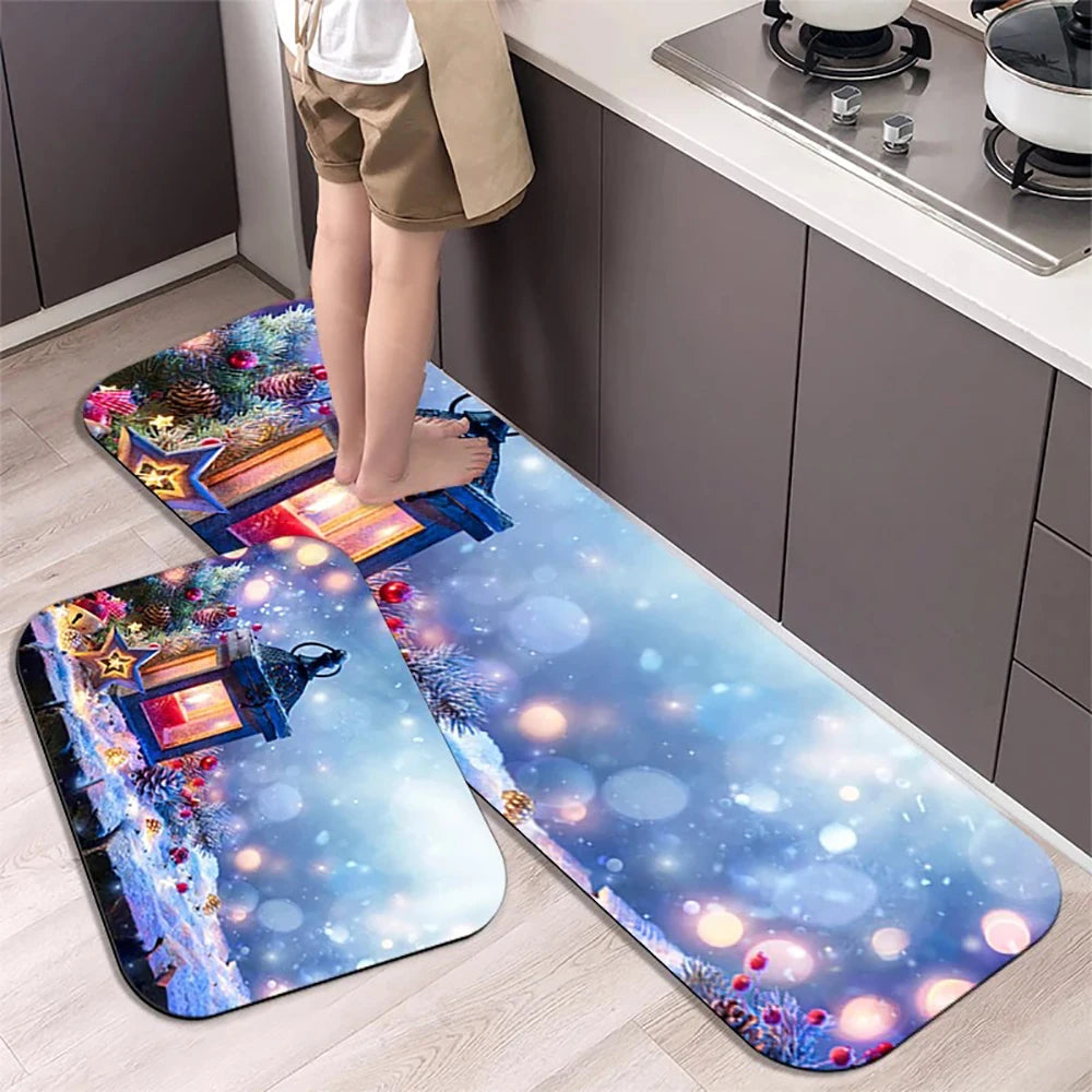 christmas kitchen floor mat
