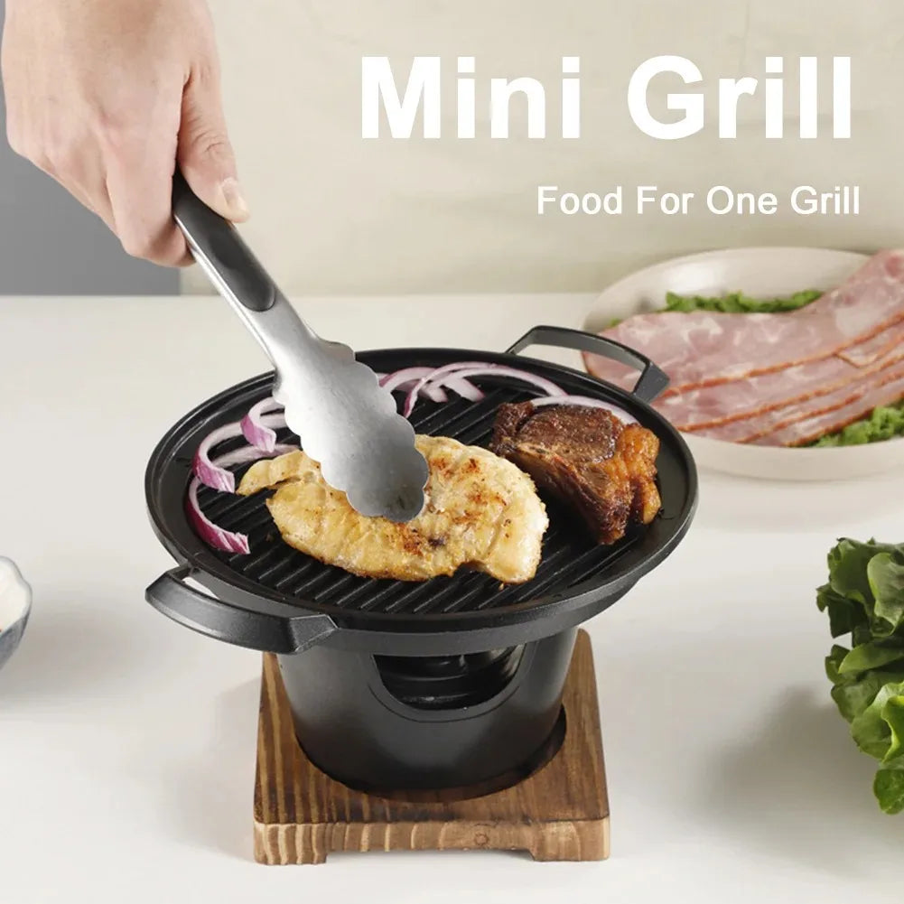 Mini BBQ Alcohol Stove Grill
