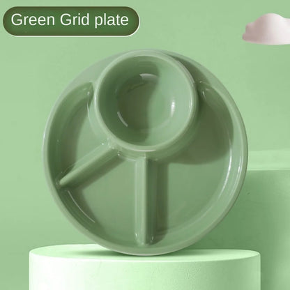 Round Divided Serving Tray Set