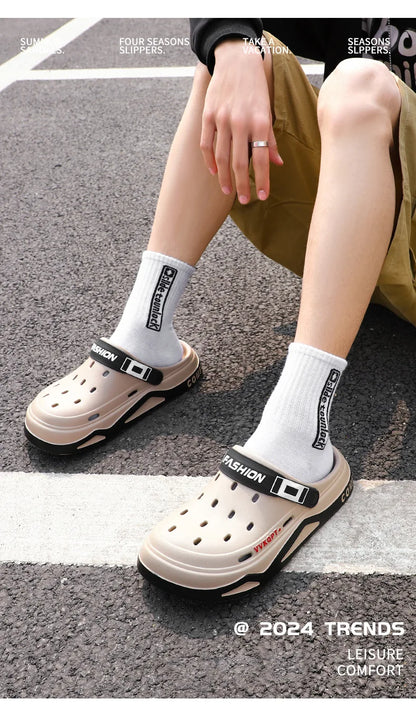 Men's Beach Wear Korean Style Plus Size Slippers