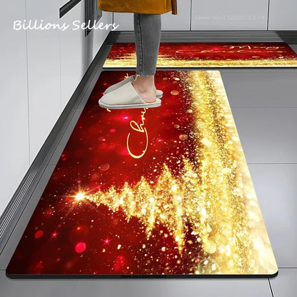 Christmas Themed Anti-Slip Kitchen & Home Floor Mats