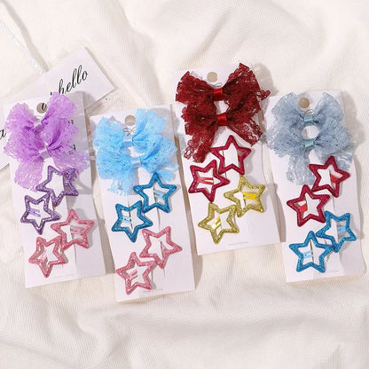 Butterfly & Flower Print Hair Clip