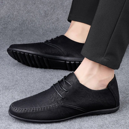 Men's Soft Sole Plus Size Leather Shoes