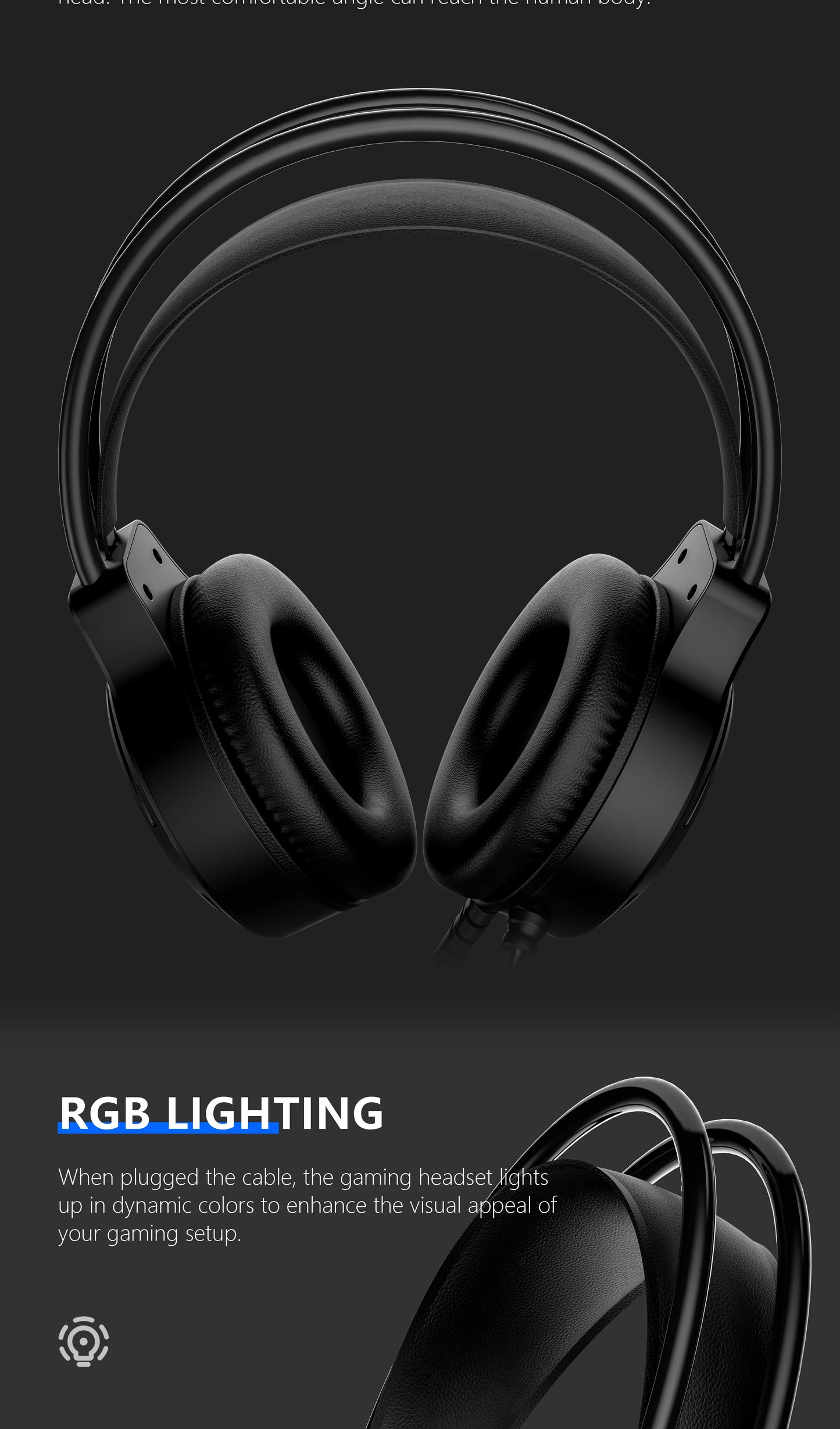 Wired Bluetooth RGB lighting USB Gaming Headphones