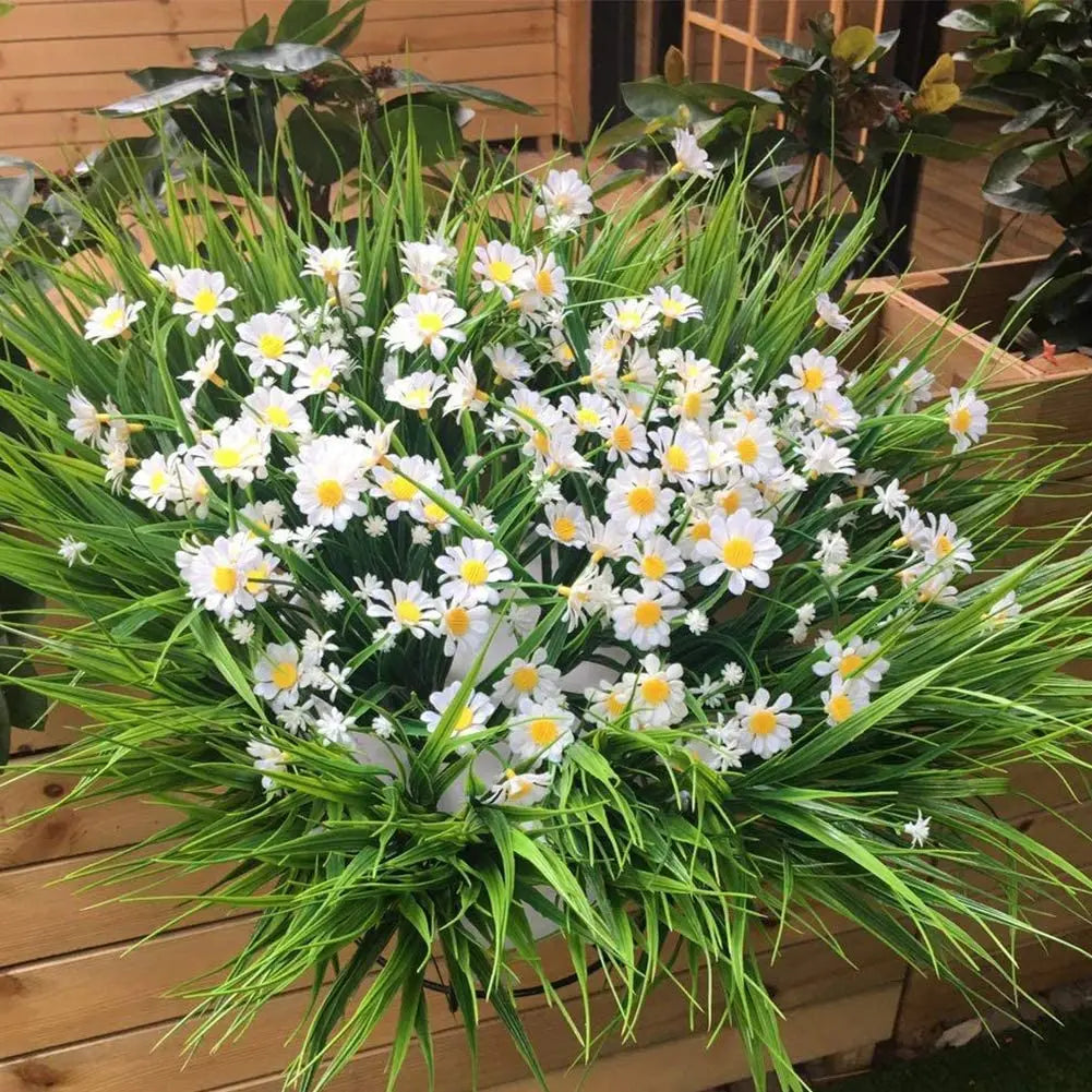 UV Resistant Fake Daisies for Outdoor & Indoor Décor