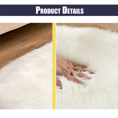 Faux Non Slip Bedroom Shaggy Mats