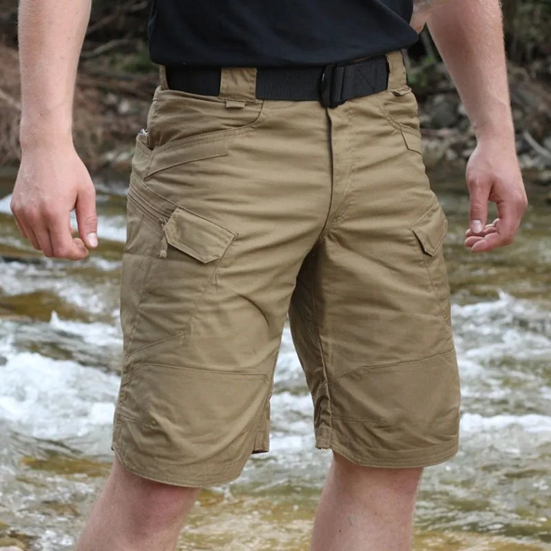 grey cargo shorts