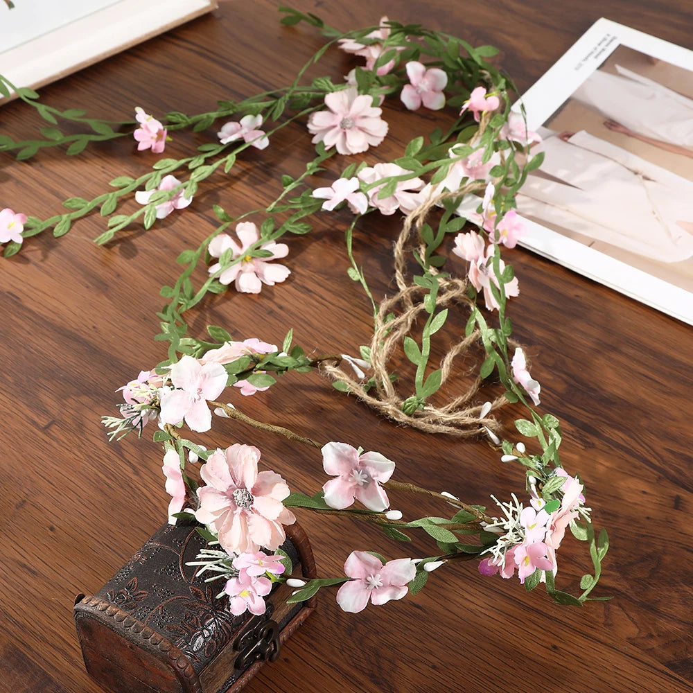 flower headband wedding