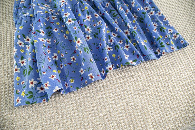 Floral Printed Muslim Maxi Dress