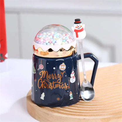 Christmas Tree Santa Claus Ceramic Mug