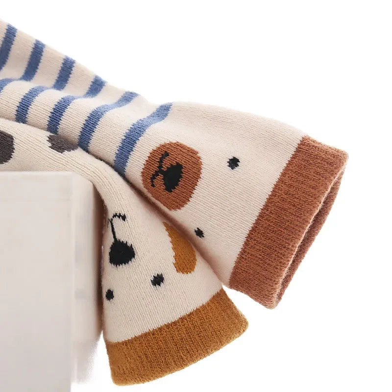 Ensemble de chaussettes antidérapantes pour bébé avec motif dessin animé 