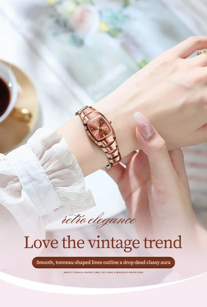 Waterproof Steel Strap Couple Watch Set