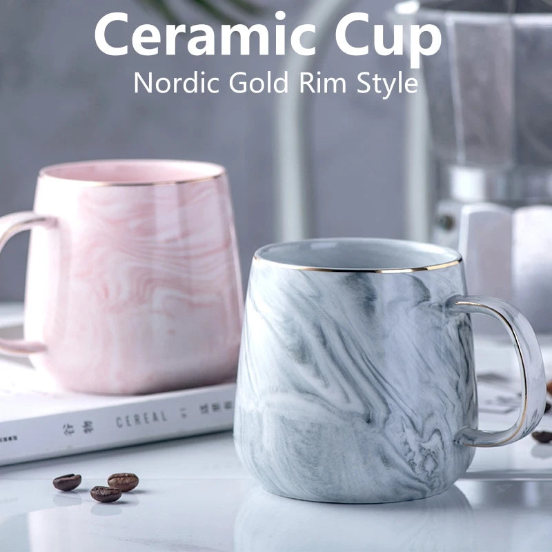 400ml Marbled Ceramic Mug