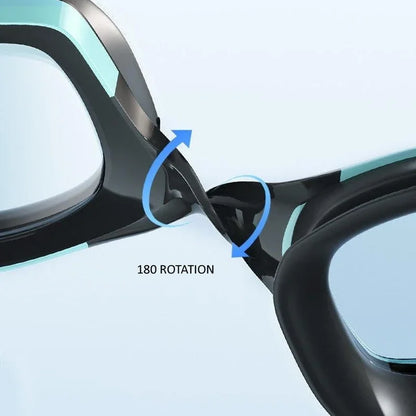 Lunettes de natation unisexes anti-buée en silicone