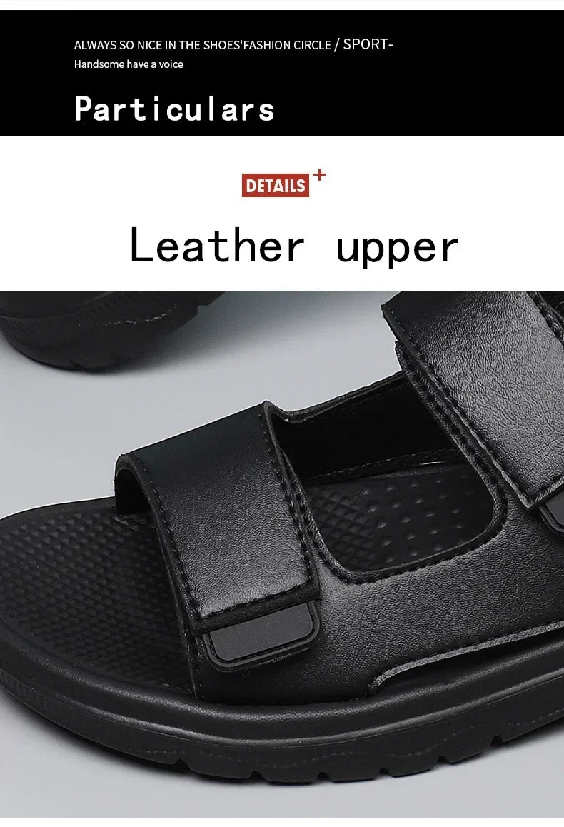 Lightweight Weave Men's Leather Sandals